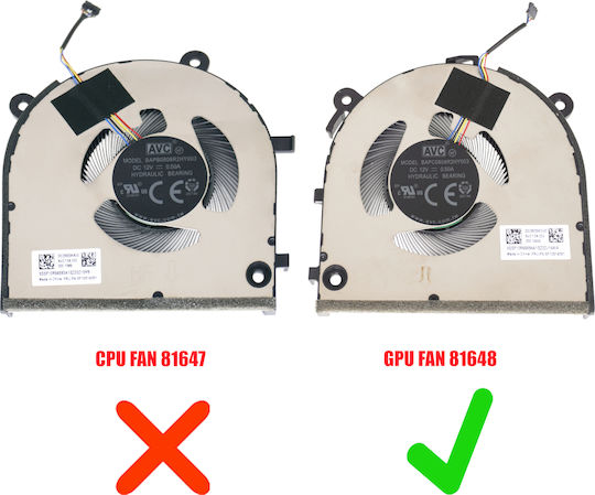Laptop Fan GPU Cooling Fan Lenovo Ideapad Pro 5 16IRH8 83AS 16APH8 83AR 5F10S14081 5F10S14082 5F10S14131 DC28000KCV0 4pin Code 81648