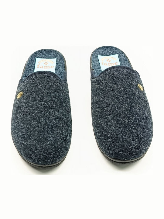 Anatomical Woolen Women's Slippers Blue