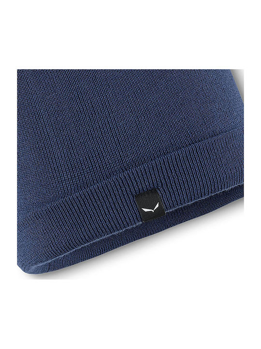 Beanie Unisex Beanie with Rib Knit in Navy Blue color