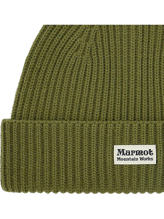 Beanie Unisex Beanie Knitted in Green color