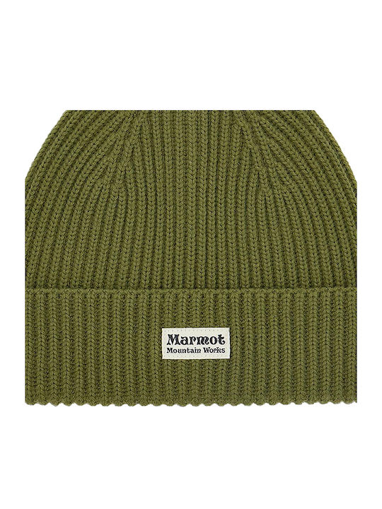 Beanie Unisex Beanie Knitted in Green color