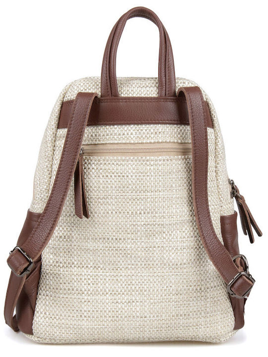 Damentasche Rucksack Beige