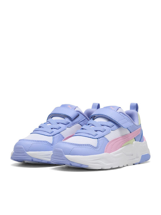 PUMA Trinity 2 Lt Kids Sports Shoes Running with Hoop & Loop Closure Purple