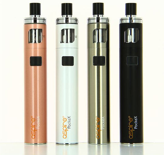 Aspire Pockex Pen Kit 2ml με Ενσωματωμένη Μπαταρία 1500mAh White