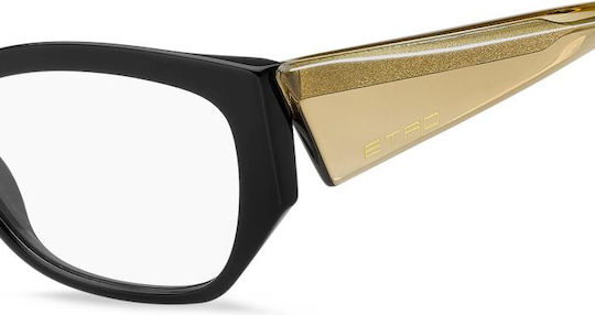 Etro 0126 71c 54 Brillengestelle mit Rezept Schwarz