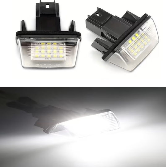 Best-Ka Светлини за регистрационната табела LED за Citroen C3 / C4 / C5 / Berlingo / Xsara / Saxo / C3 Picasso / C4 Picasso / Xsara Picasso 2бр