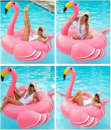 Παιδικό Φουσκωτό Ride On Θαλάσσης Flamingo Ροζ 270x140cm