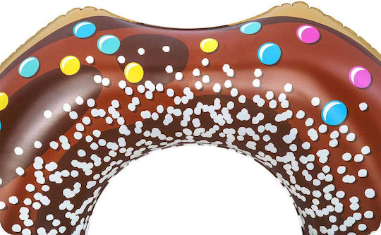 Brown Inflatable Beach Swimming Ring Donut 107cm Bestway