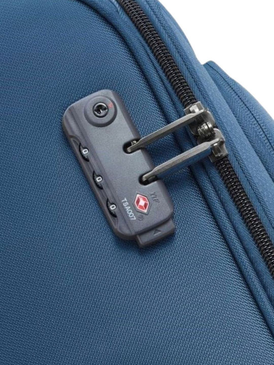 Delsey Caracas Βαλίτσα Ταξιδίου Καμπίνας Υφασμάτινη Navy Μπλε με 4 Ρόδες Ύψους 55εκ.