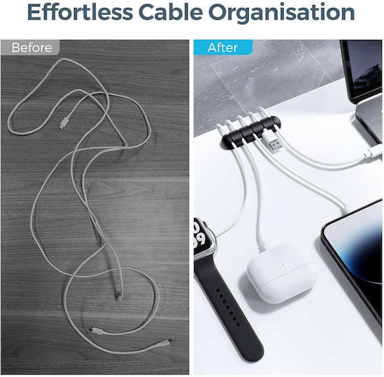 Self-Adhesive Silicone Cable Clips