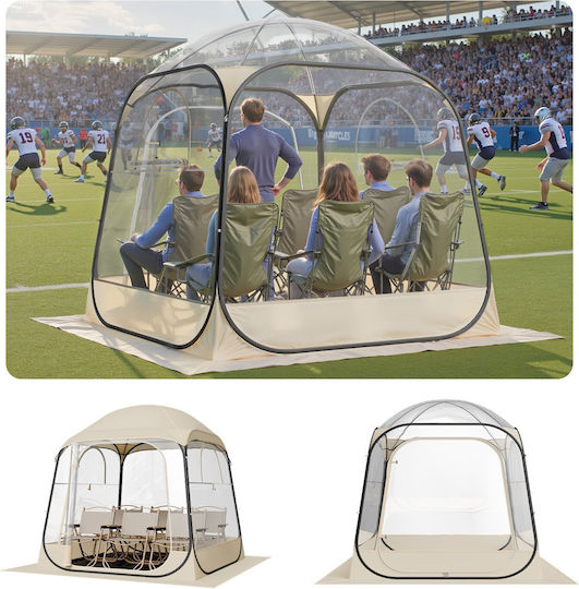 Vevor Winter Fishing Camping Tents Pop Up Transparent 183x183x195cm