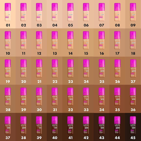 NYX Professional Makeup Make'Em Wonder Лилаво Фон дьо тен 13 Светъл Пясък 30мл