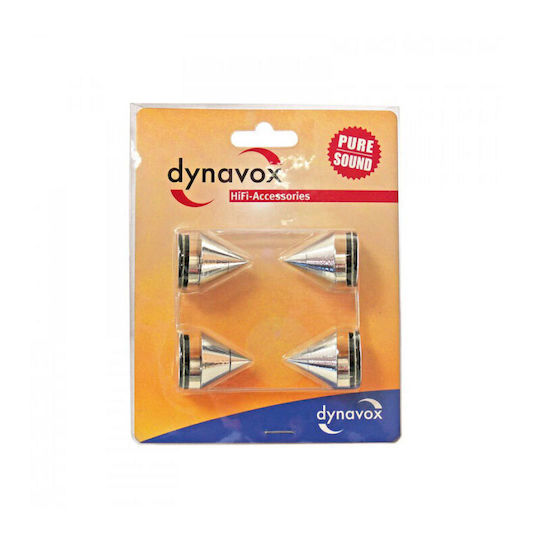 Dynavox Sub-watt Absorber Set Chrome Vibration Damper 4 Pieces