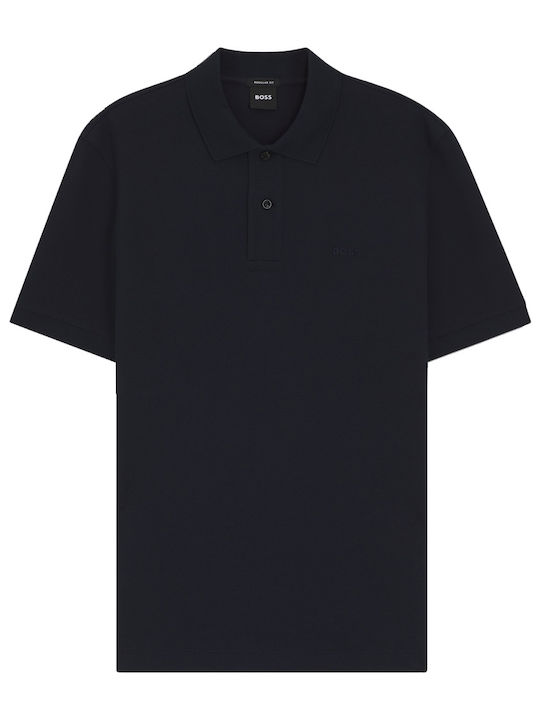 Pallas Pallas Polo Short Sleeve Blouse Dark Blue