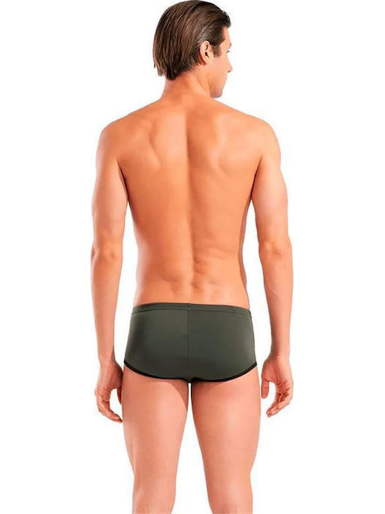 One Low Waist Short Men's Swimwear Shorts Dark Sage/black