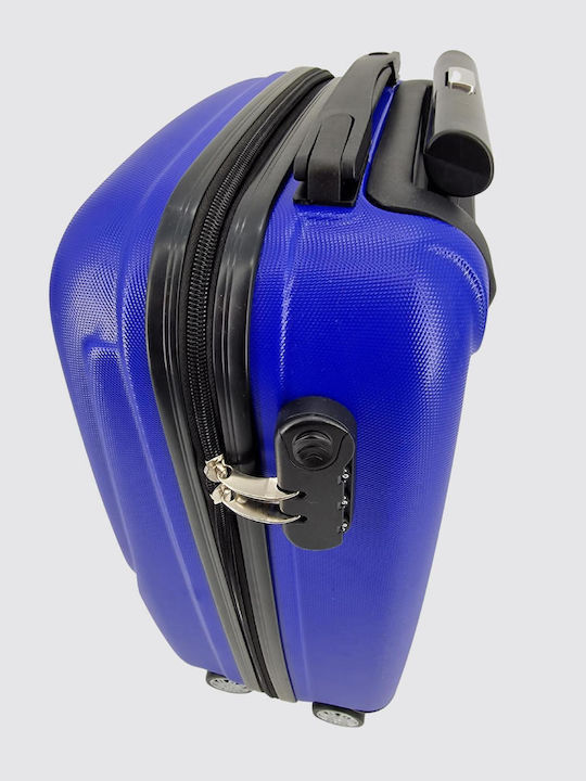 Mittlerer Hartschalenkoffer Blau mit 4 Rädern Höhe 62cm