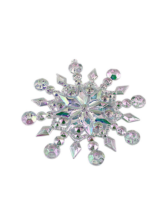 Christmas Hanging Ornament Iridescent Snowflake 1 Piece 13cm 1epx3251