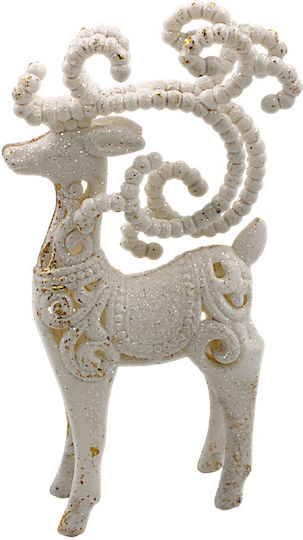Weihnachtsbaumschmuck Häschen Gold-Weiß Glitzer 3d 16cm 1 Stück 1epx3265