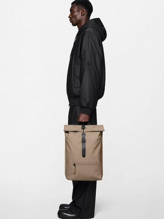 Rains Rolltop Rucksack Μπεζ