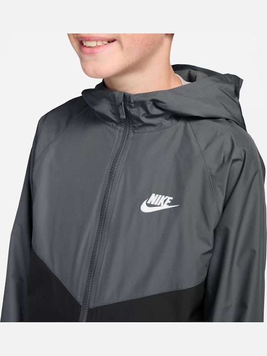 Kids Sports Short Hooded Multicolour Jacket