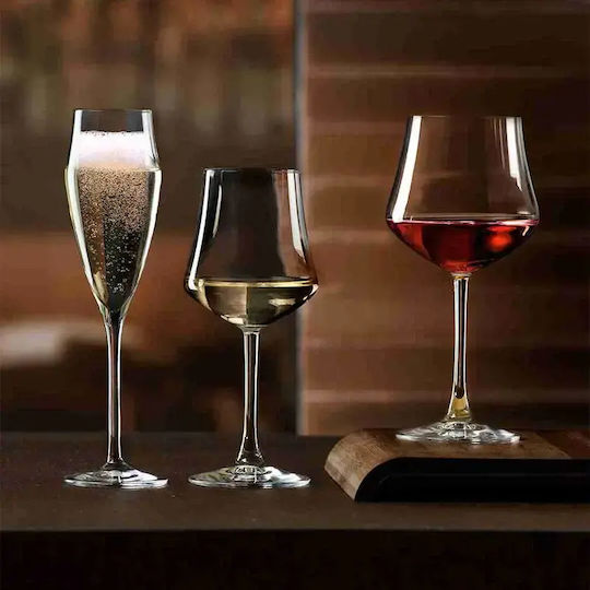 RCR Set of Glasses for White and Red Wine made of Crystal Stemmed 430ml 30pcs