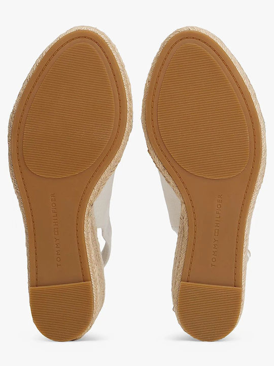 Women's Fabric Platform Espadrilles White