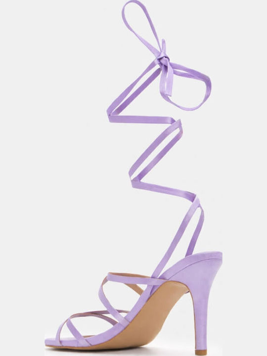 Fabric Sandals Purple