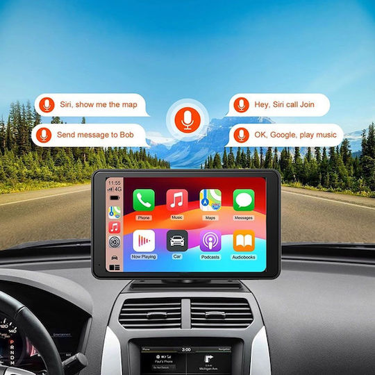 Digital IQ Οθόνη 7" για Ταμπλό Αυτοκινήτου με Apple-CarPlay