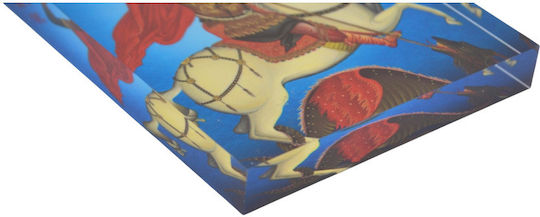 Εικόνα Επιτραπέζια Plexiglass O Άγιος Γεώργιος 10χ14χ1.4cm 1ek104