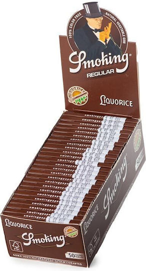 Smoking Liquorice Χαρτάκια Στριφτού Τσιγάρου Γλυκόριζα 50 φύλλα 50τμχ