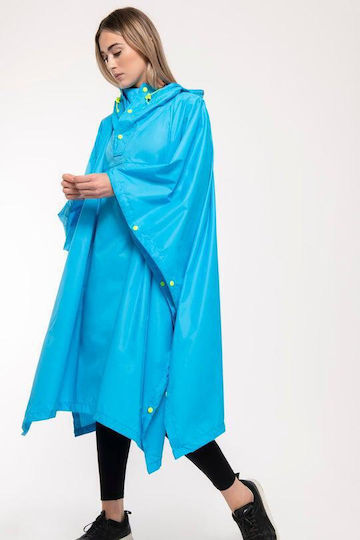 MAC In a Sac Poncho Neon Jagd-Regenbekleidung Hellblau