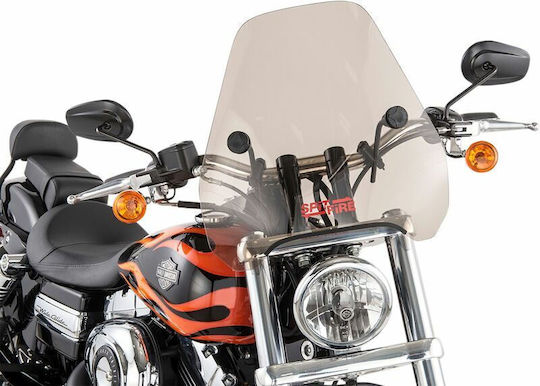 Slipstreamer Windshield Spitfire S-06-a-c-m Harley Davidson Xlh 883 88-03 En 650 Abs 15-23 Kawasaki Vn 800 95-06 900 06-16 Triumph Speedmaster 865 05-16 Gray