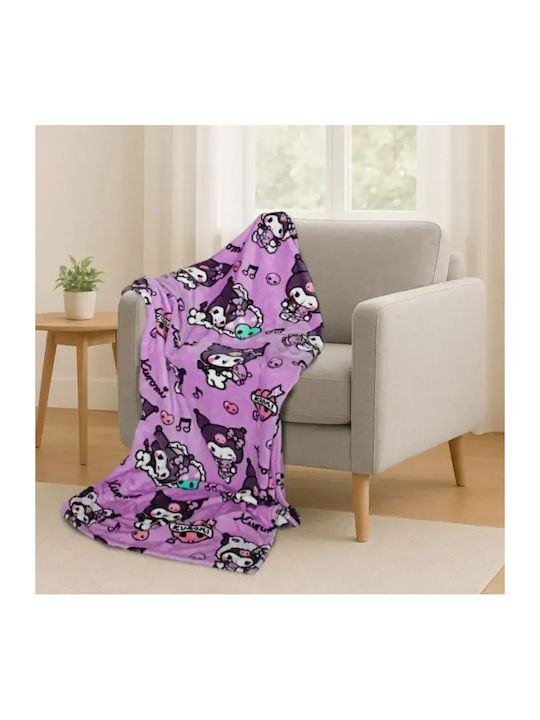 Lavatelli Pătură Polar Fleece Canapea 130x170 cm Violet