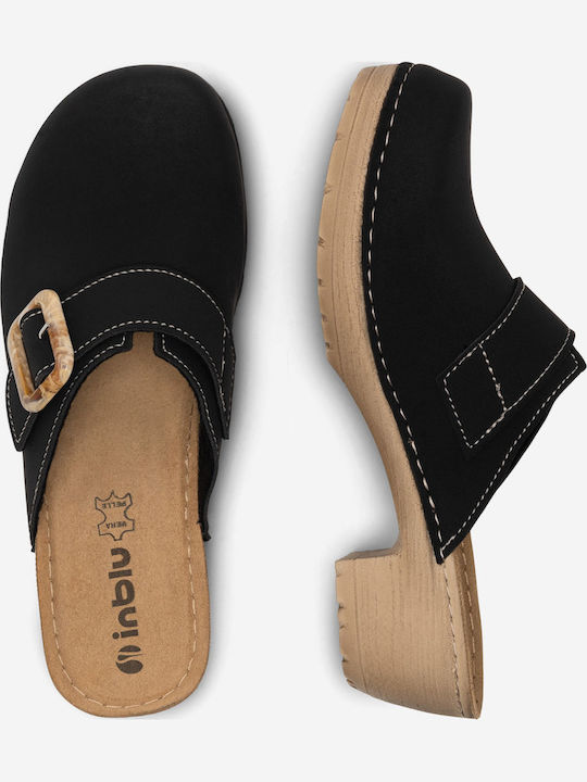 Mules mit Absatz in Beige Farbe