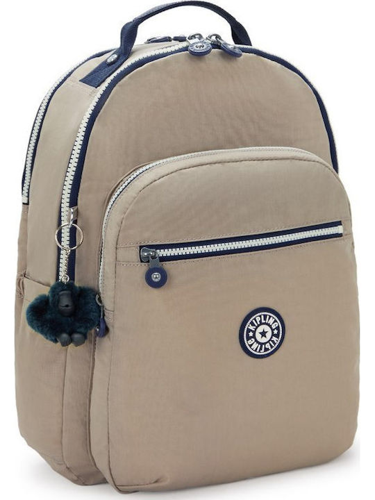Kipling Σχολική Τσάντα Πλάτης Μπεζ