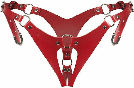 Obsessive Inferro Crotchless Thong Red Ob7349