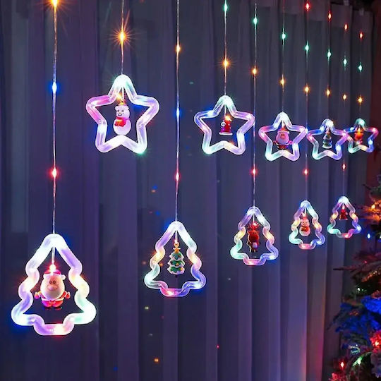 Λαμπάκια LED Κουρτίνα Πολύχρωμα