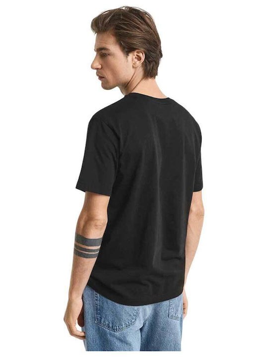 Gant Archive Shield T-shirt Μαύρο