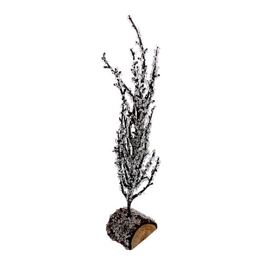 Christmas Tree 38cm Transparent Acrylic Beads Wooden Base 1pc3179