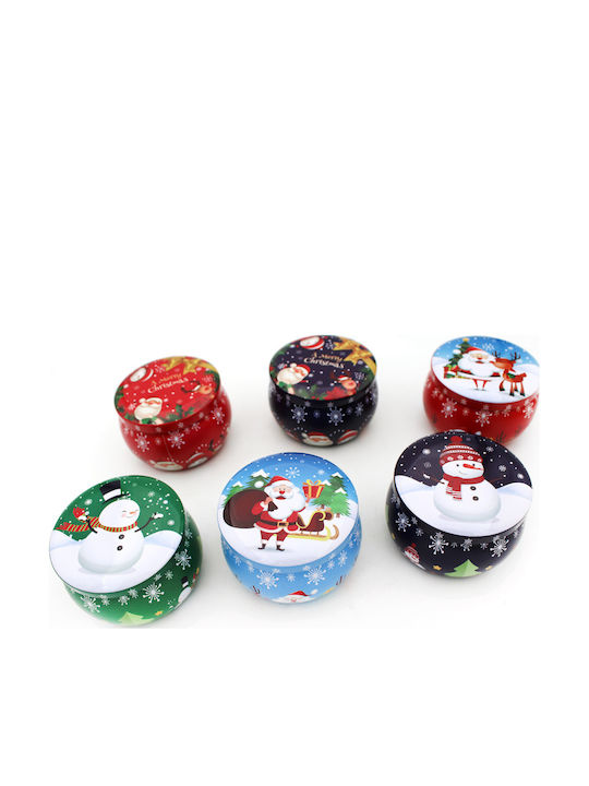 Christmas Metallic Candle 6x4cm (Μiscellaneous Colors)