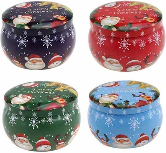 Christmas Metallic Candle 6x4cm (Μiscellaneous Colors)
