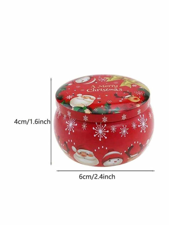 Christmas Metallic Candle 6x4cm (Μiscellaneous Colors)