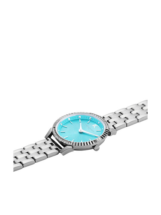 Pierre Cardin Γυναικείο Ρολόι 32mm Μπαταρίας με Ασημί Μεταλλικό Μπρασελέ