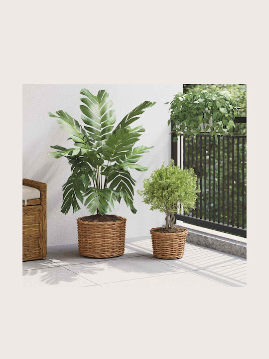vidaXL Κασπώ Rattan Καφέ 2τμχ