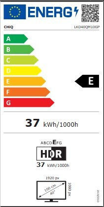 CHiQ Смарт Телевизор 40" Full HD QLED LKD40QM10GP HDR (2025)