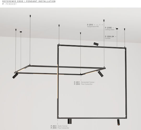 Γωνια Μαγνητικη Ραγα Corner 90o Horizontal 4.1x4.1cm Ν 2511
