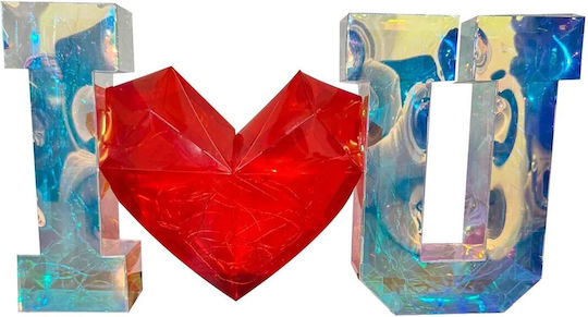 Δωρόσημο Φωτιστικό LED Θερμό Λευκό Love