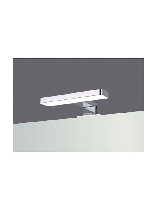 Karag Modern Lamp Bathroom with Integrated LED and Cool White Light Silver 20x11x20cm