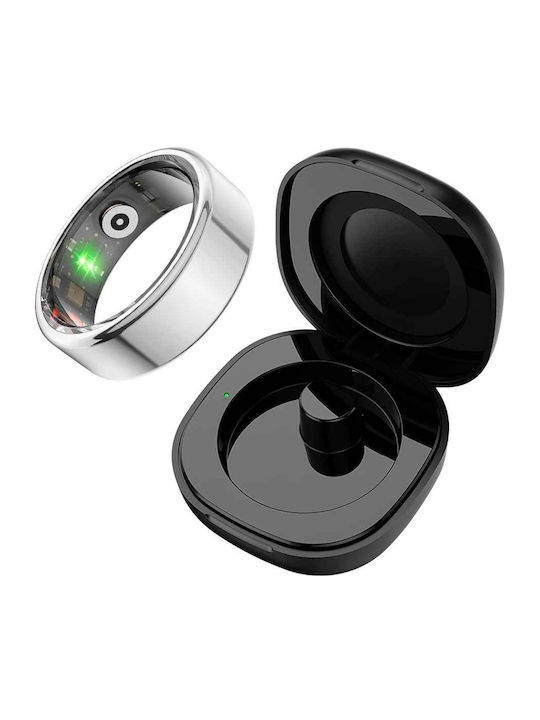 Colmi R02 Smart Ring 22.2mm Αδιάβροχο με Παλμογράφο Ασημί