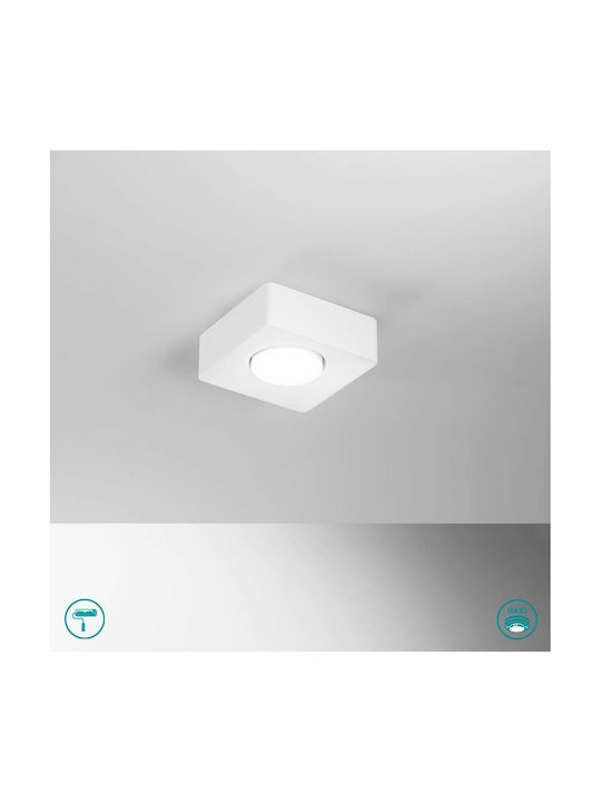 Fan Europe Ceiling Mount Light 14cm White with Socket GX53